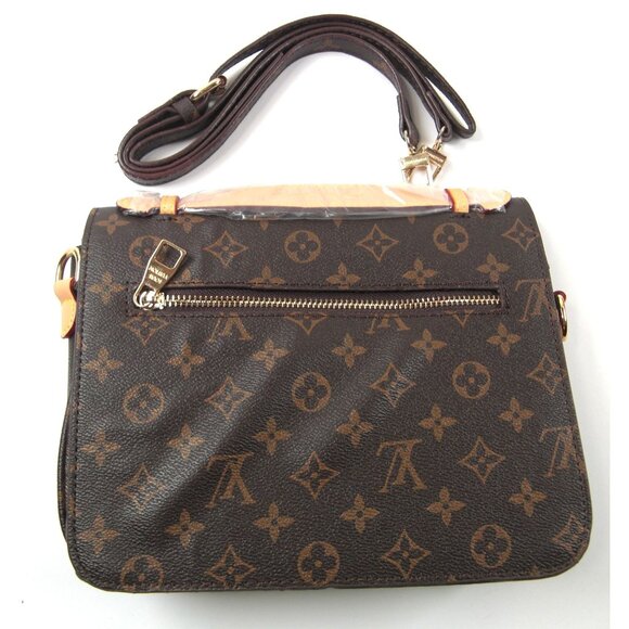 Women's Monogram Brown Sling Bag Discover Sophistication Ideal for daily USE - Picture 2 of 7
